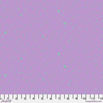 Tula Pink True colours- Space sprinkles -FROZEN BERRY