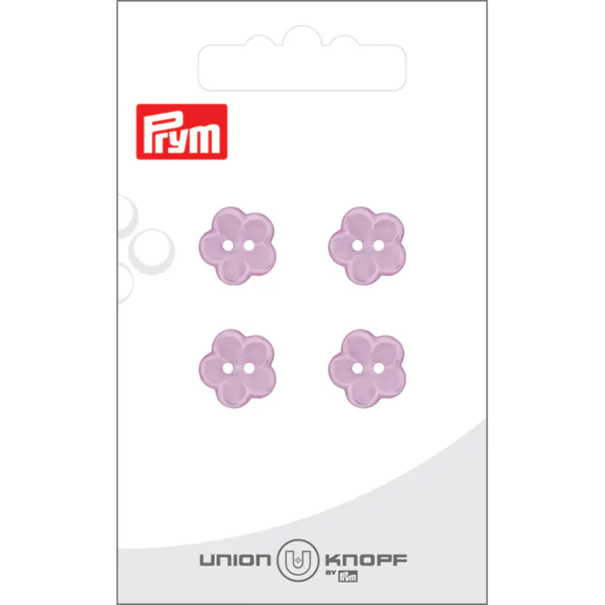 Hovedbilde Prym Knapper 46013 - 2-hull 12mm BLOMST 60 Lilac - 4stk