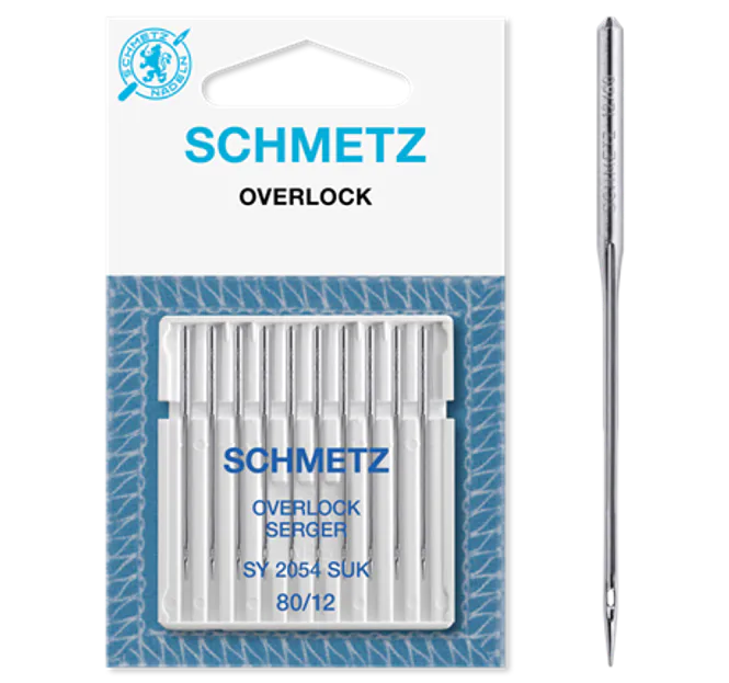 Hovedbilde Schmetz overlocksnål 2054-06 80/12 JERSEY BALL-POINT 10-pakk