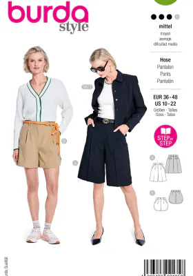 5672 - Burda - Shorts, 2 lengder