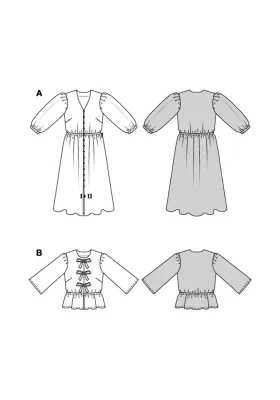 5669 - Burda - kjole & bluse