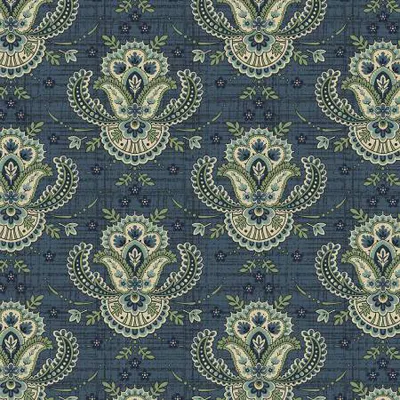 Marcus Fabrics-Blue palisades NAVY R222069D