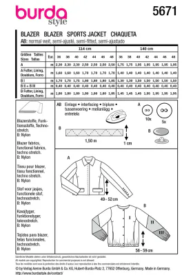 5671 - Burda - jakke