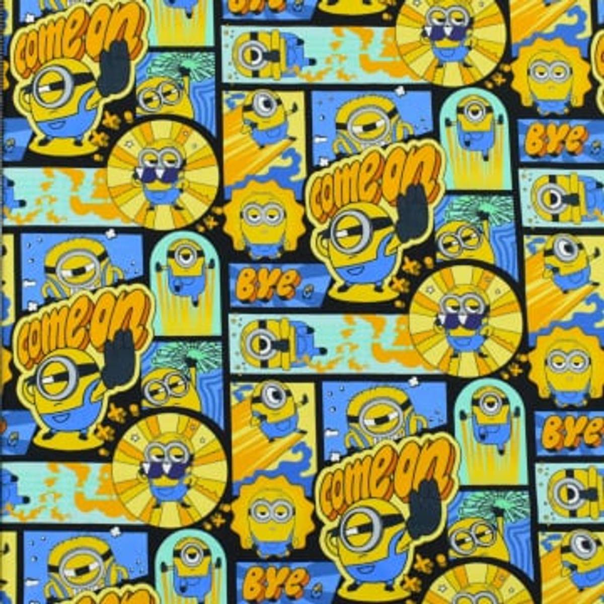 (2022) Jersey print med minions Comic book TONJE STOFF & SYMASKINER