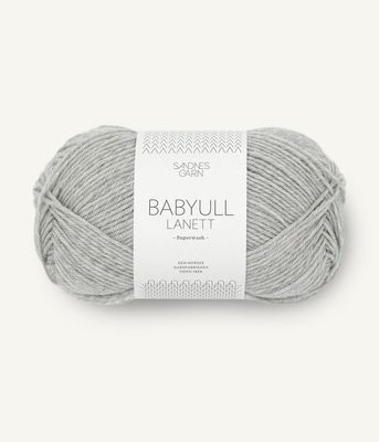 1022 Babyull Lanett Lys Gråmel