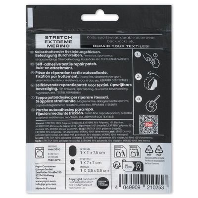 Prym x FabPatch Reparasjonslapp REPAIR KIT - Sort - 3stk